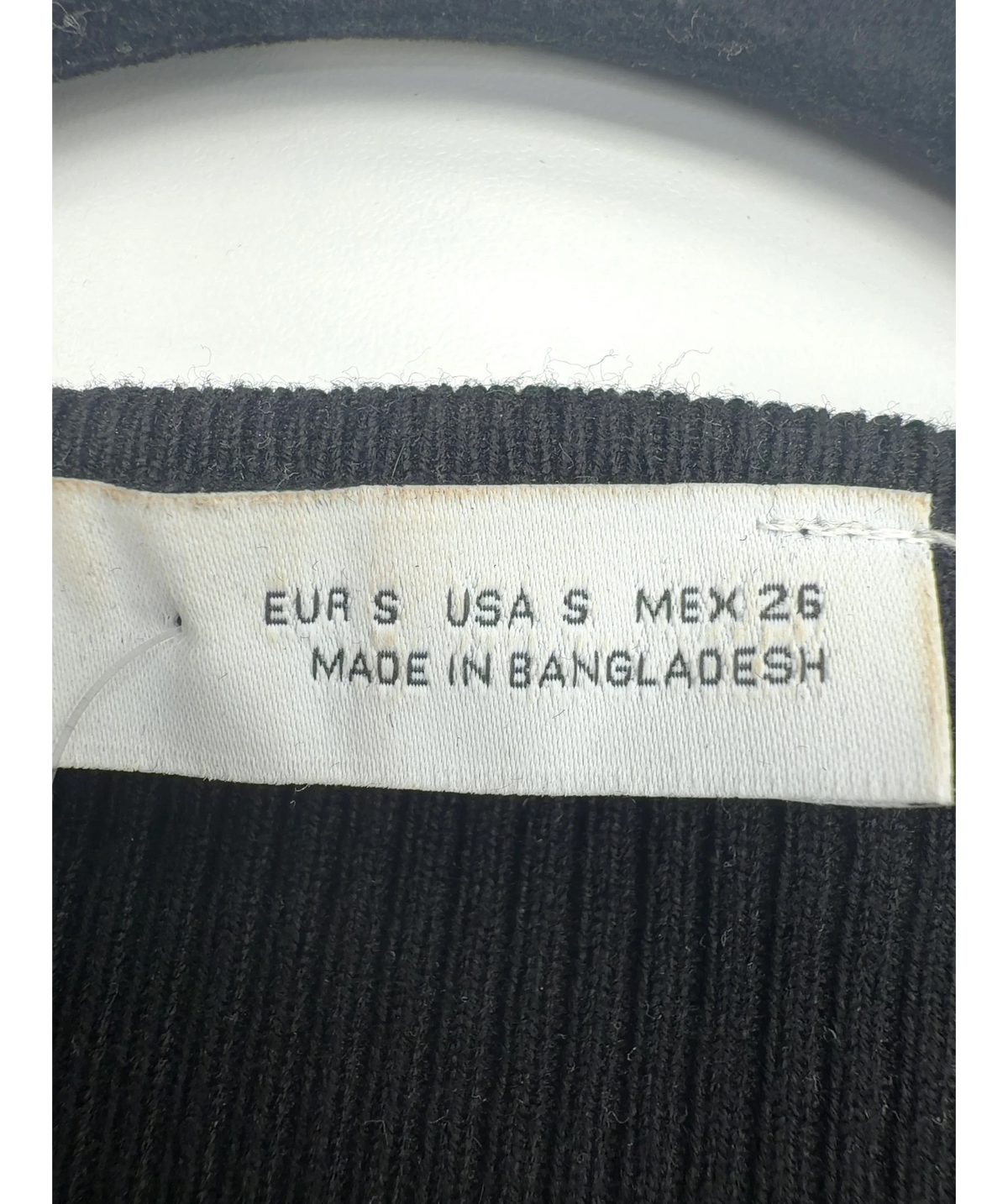 ZARA Black Colour, size UK S — care label