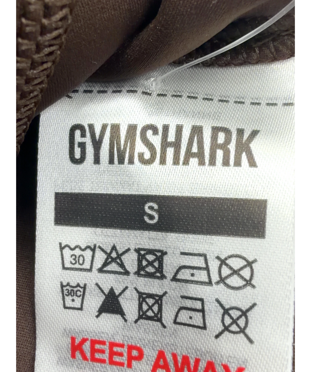 GYMSHARK Brown Flow Zip Up Jacket, size UK S — care label