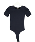 THE PARK Grey Penny Bodysuit, size UK XS — front
