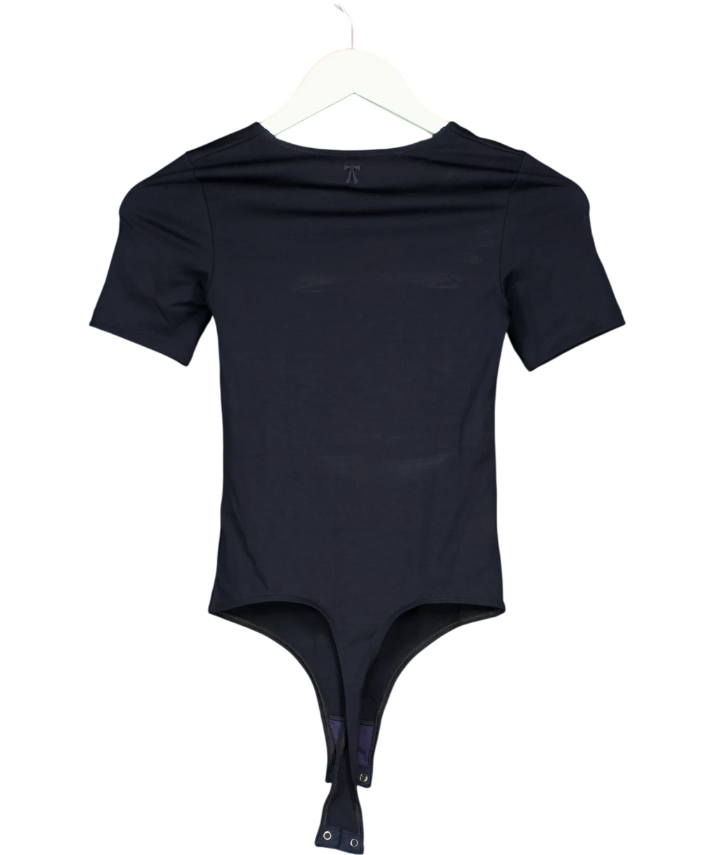 THE PARK Grey Penny Bodysuit, size UK XS — back