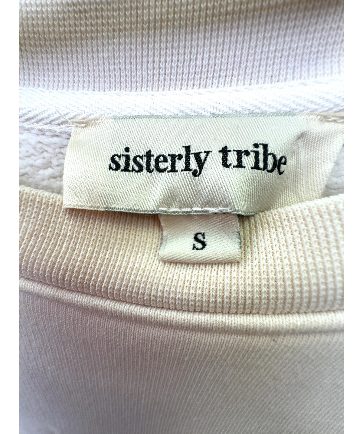 SISTERLY TRIBE Cream Colour, size UK S — detail