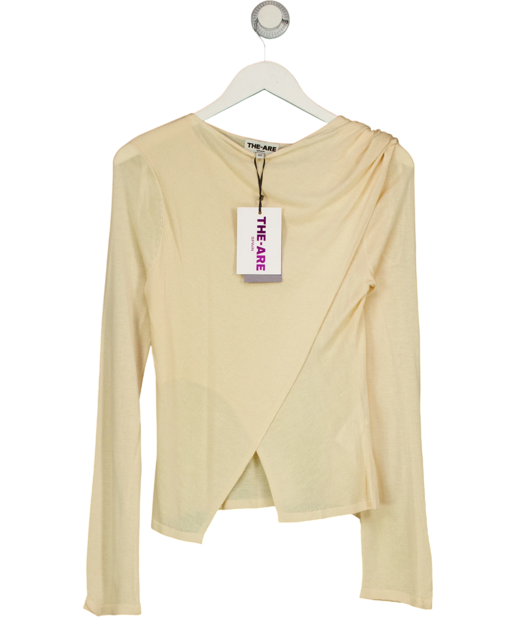 The-Are Beige Jersey Meant To Be Beige, size UK XS — front