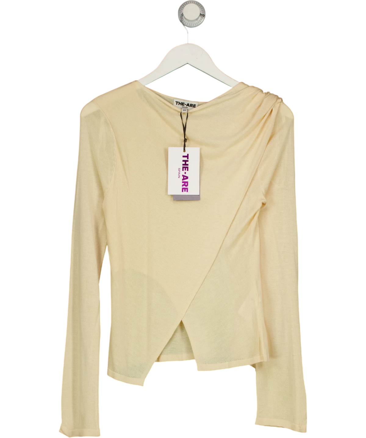 The-Are Beige Jersey Meant To Be Beige, size UK XS — front