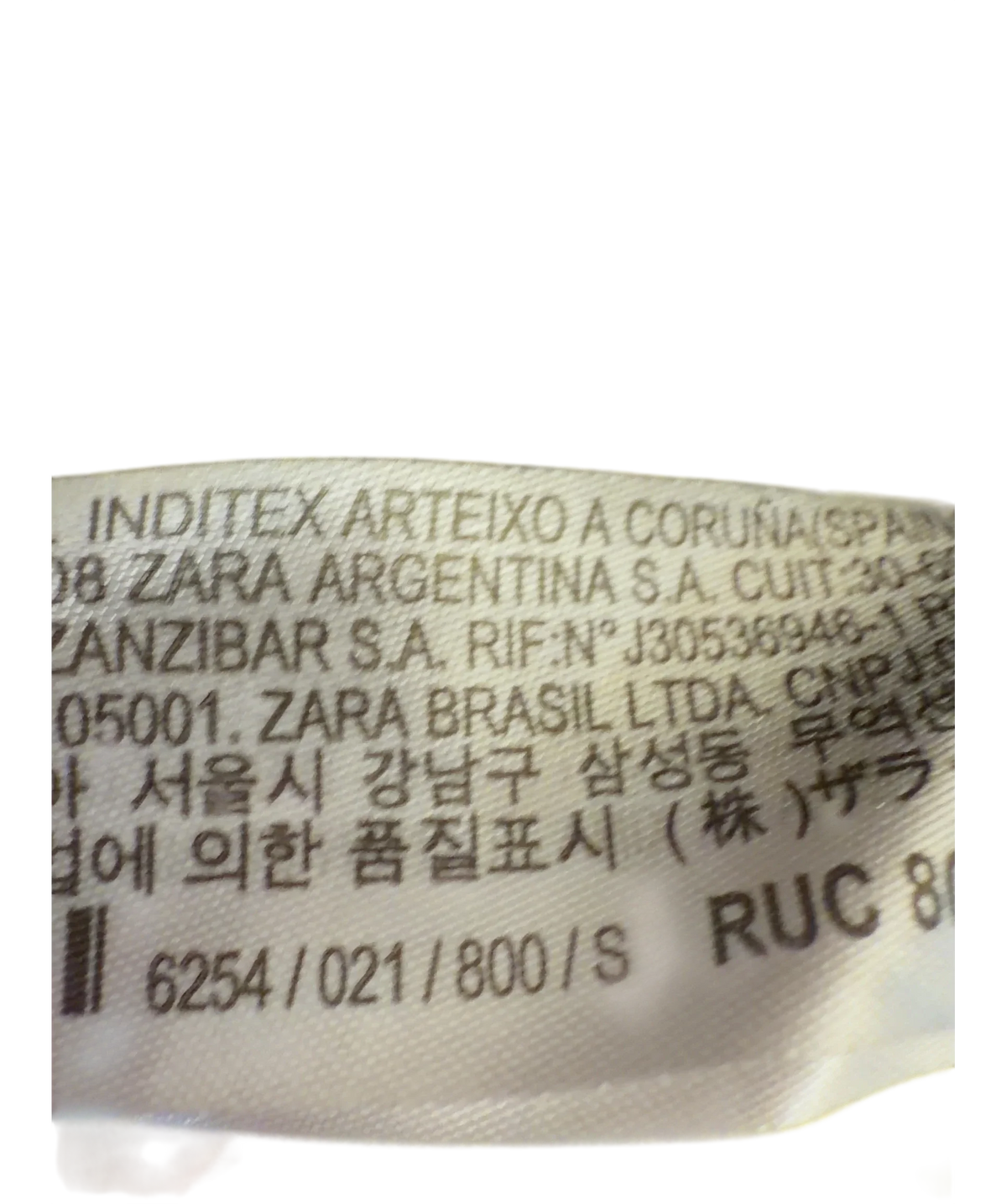 ZARA Black Colour, size UK S — fabric detail