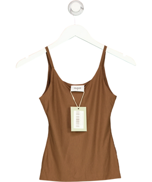 KLAYD Strappy Scoop Long Tank Brown UK S