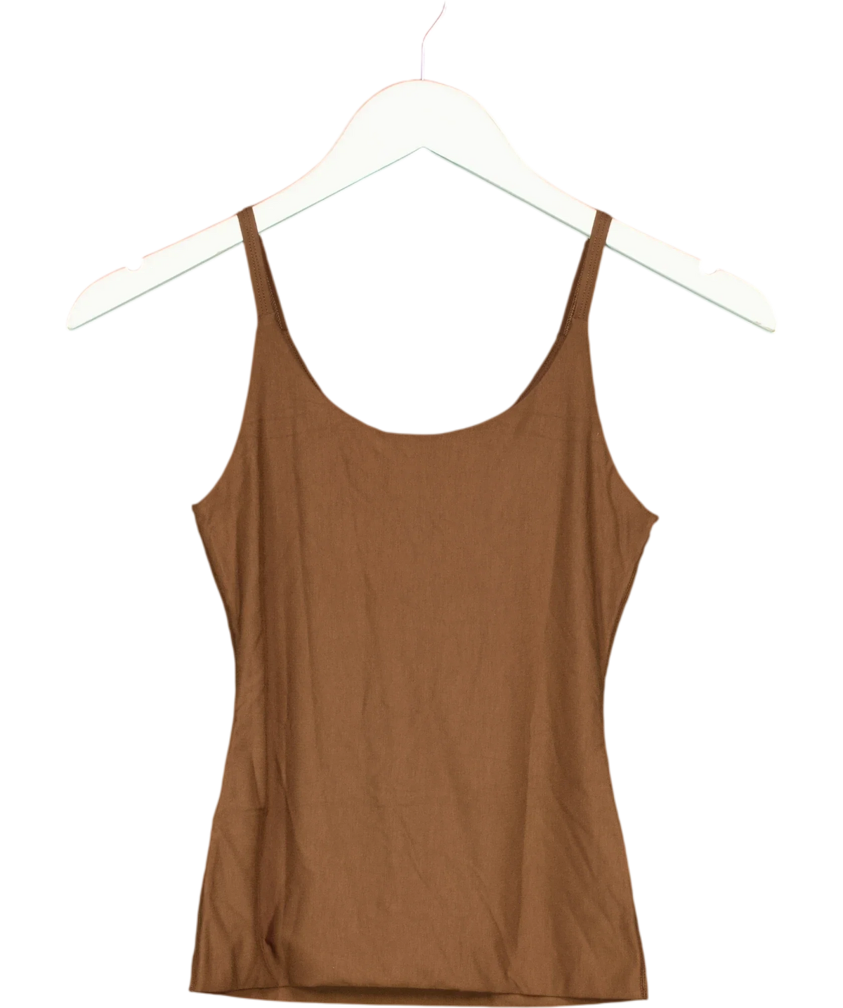KLAYD Brown Strappy Scoop Long Tank, size UK S — back