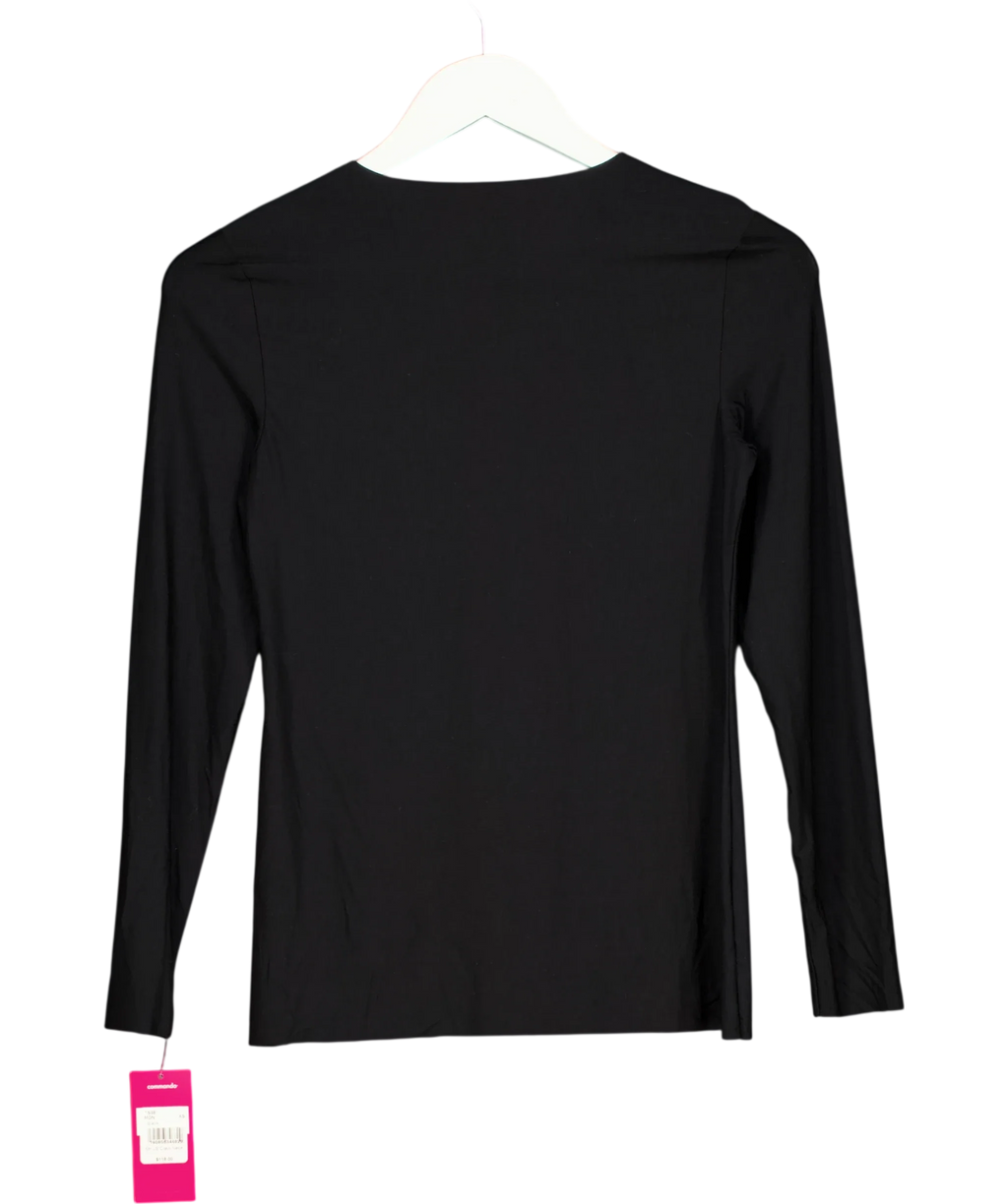 Commando Black Btr LS Crew Neck, size UK XS — back