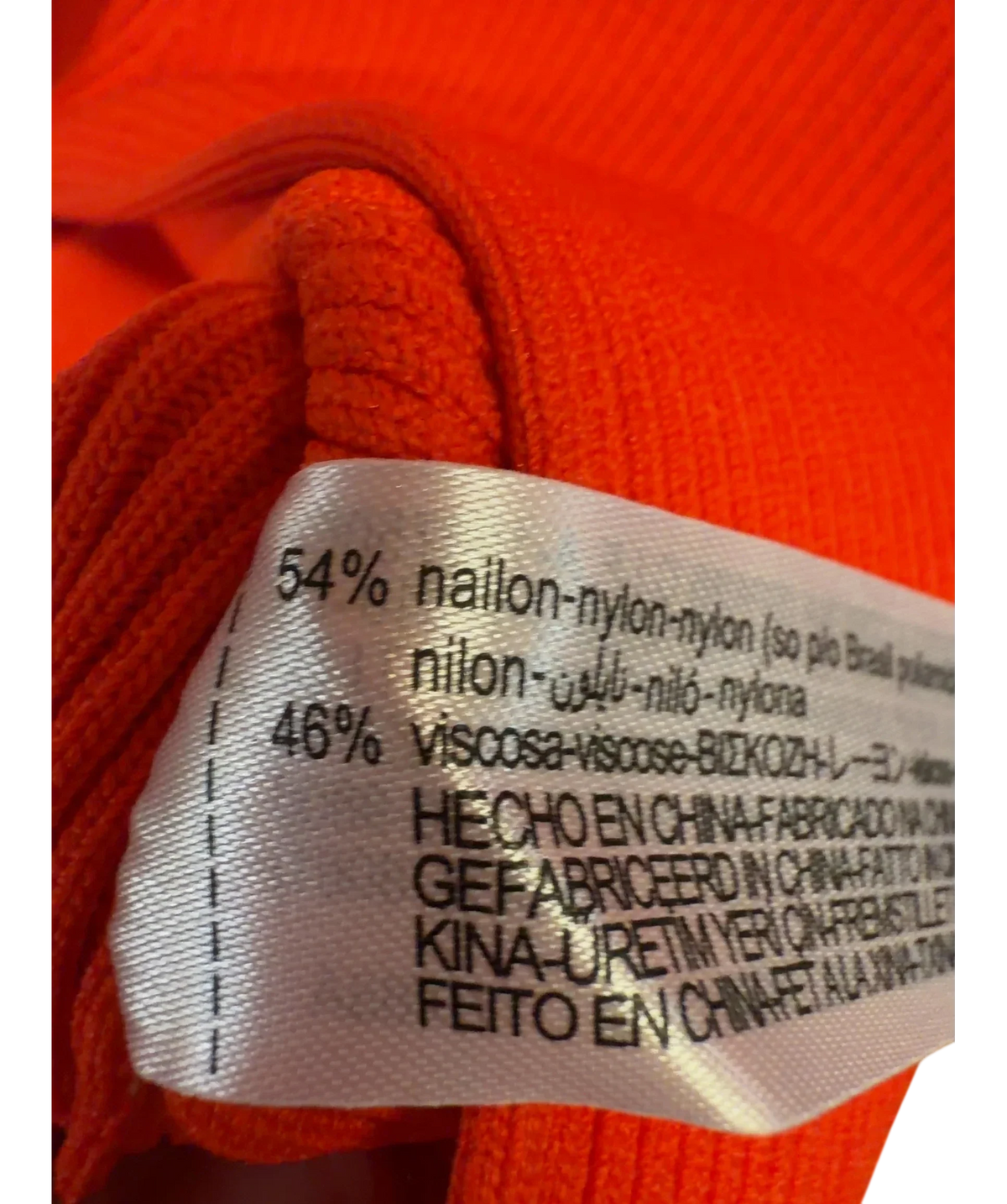 ZARA Red Colour, size UK M — fabric detail