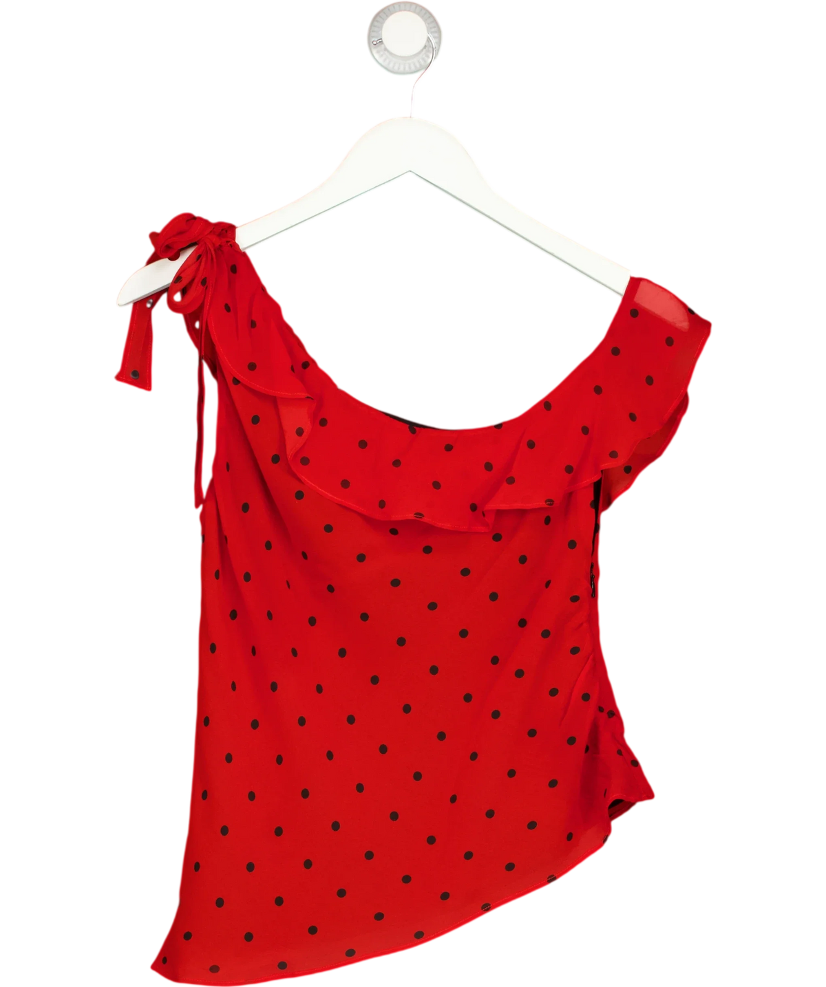 Réalisation Red The Samantha asymmetrical one-shoulder top, size UK S — front