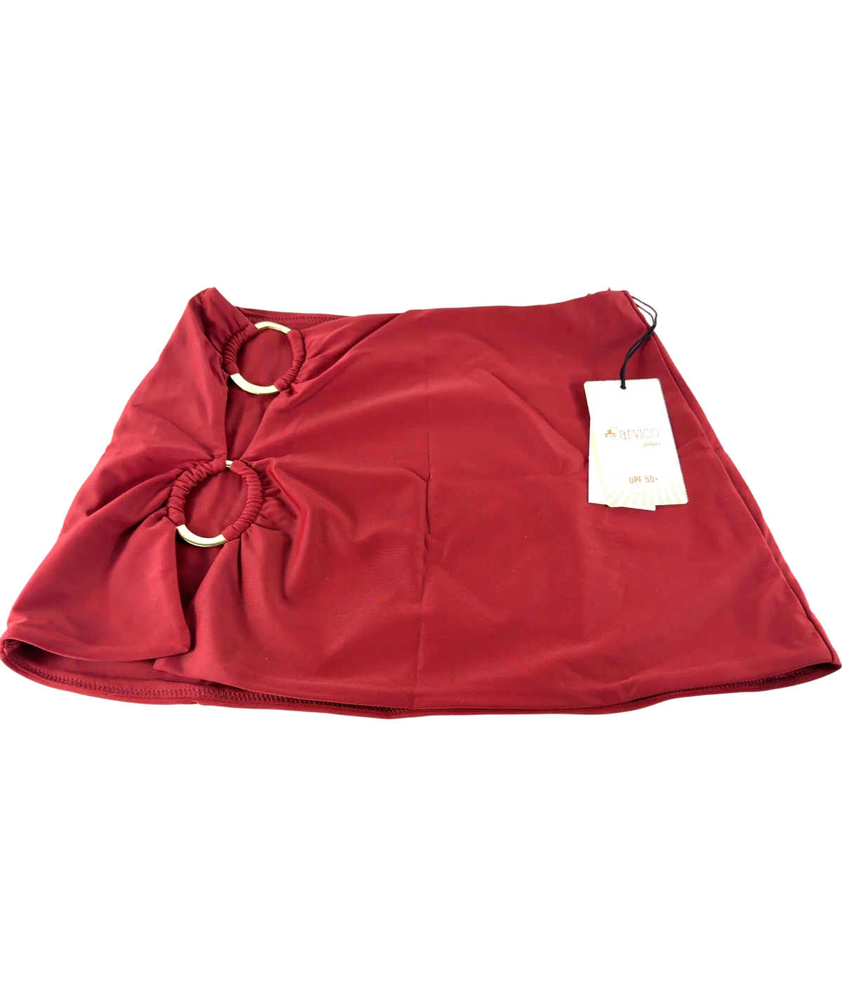 BIKINI BIBLE Red Bohemia Mini Skirt - Nairobi, size UK S — front