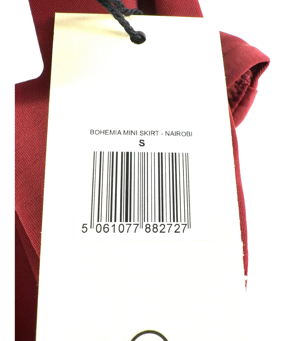 BIKINI BIBLE Red Bohemia Mini Skirt - Nairobi, size UK S — label