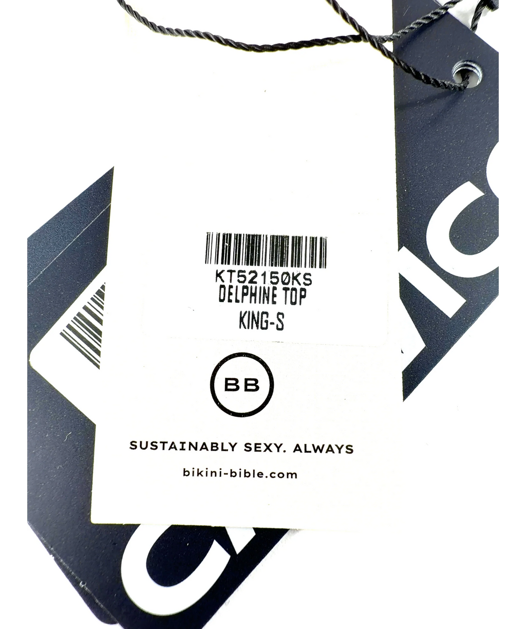 Bikini Bible Blue Colour, size UK S/M — label