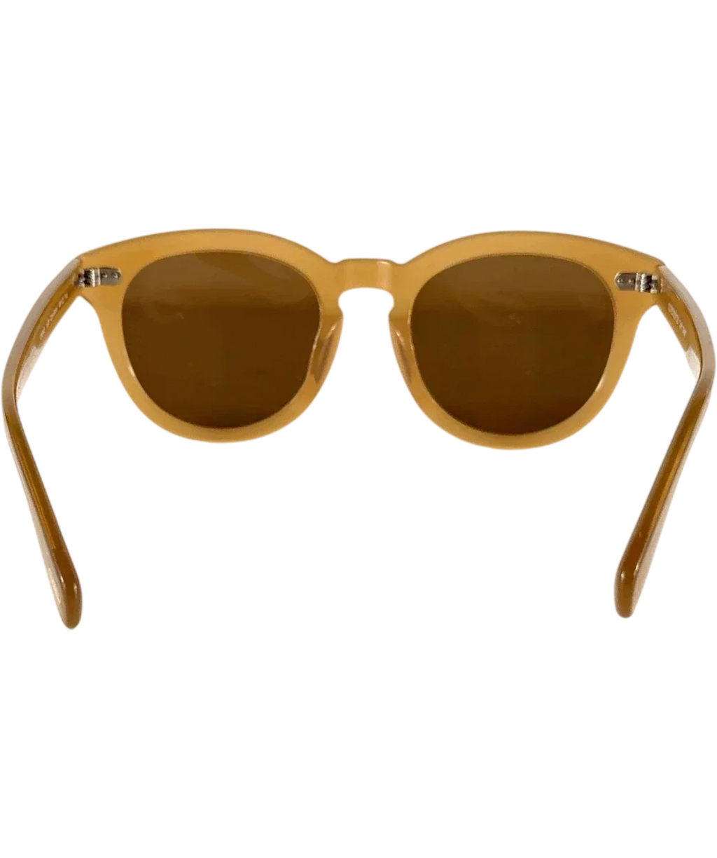 Oliver Peoples Beige Cary Grant Sun — fabric detail