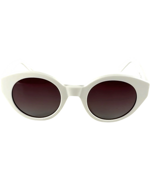 Murielle Luxury Handcrafted Amalfi White Sunglasses