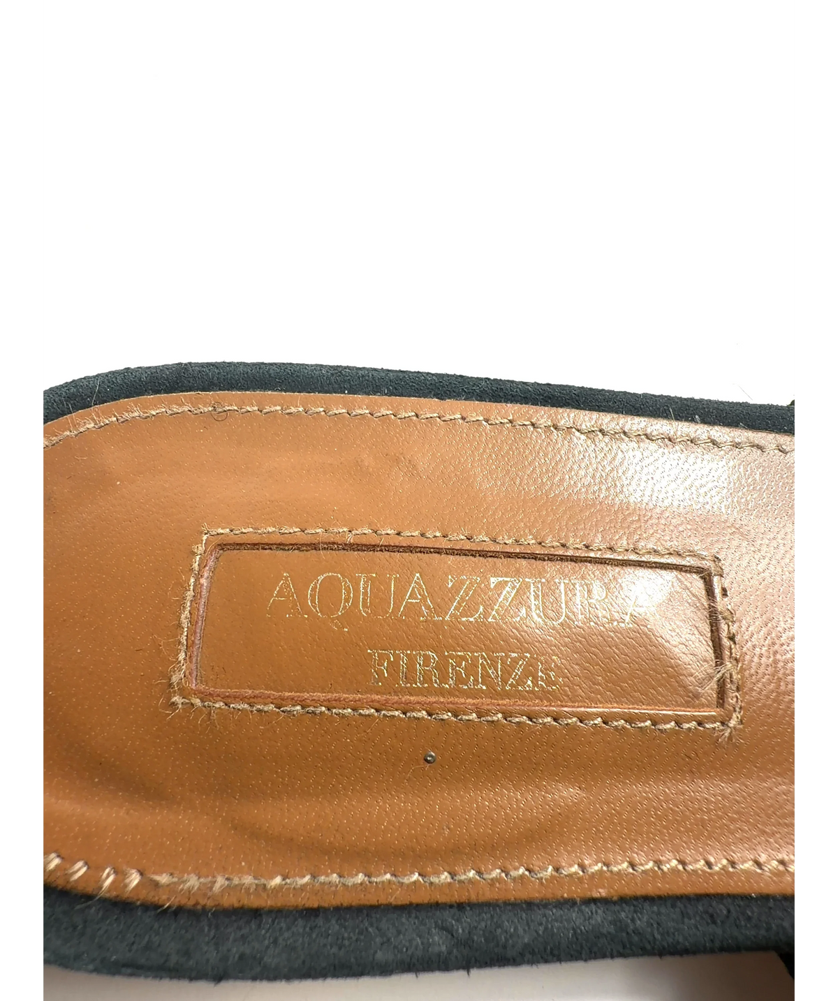 Aquazzura Black Powder Puff Mules, size UK 5 EU 38 👠 — care label