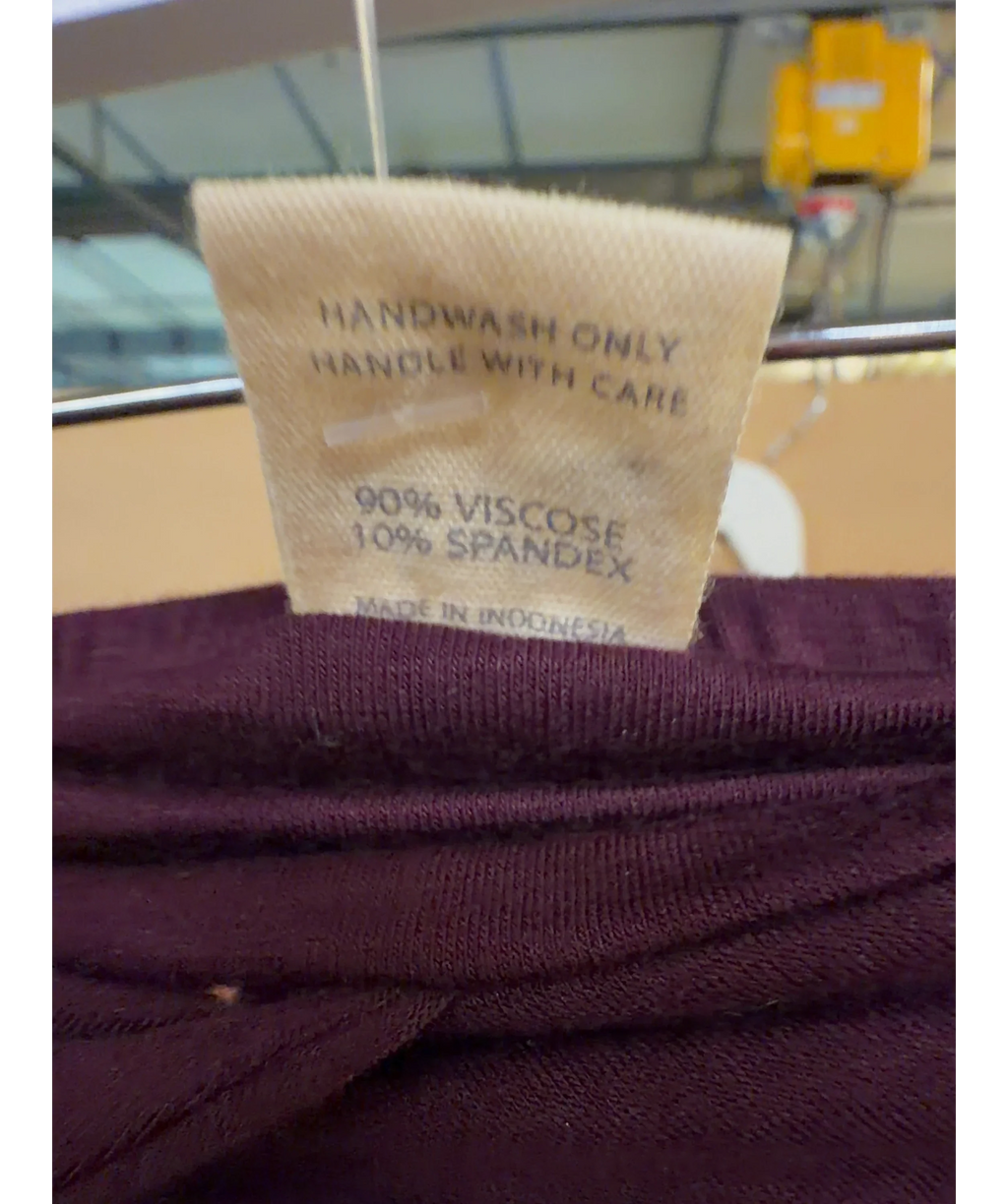 Flook plum Colour, size UK XS — label