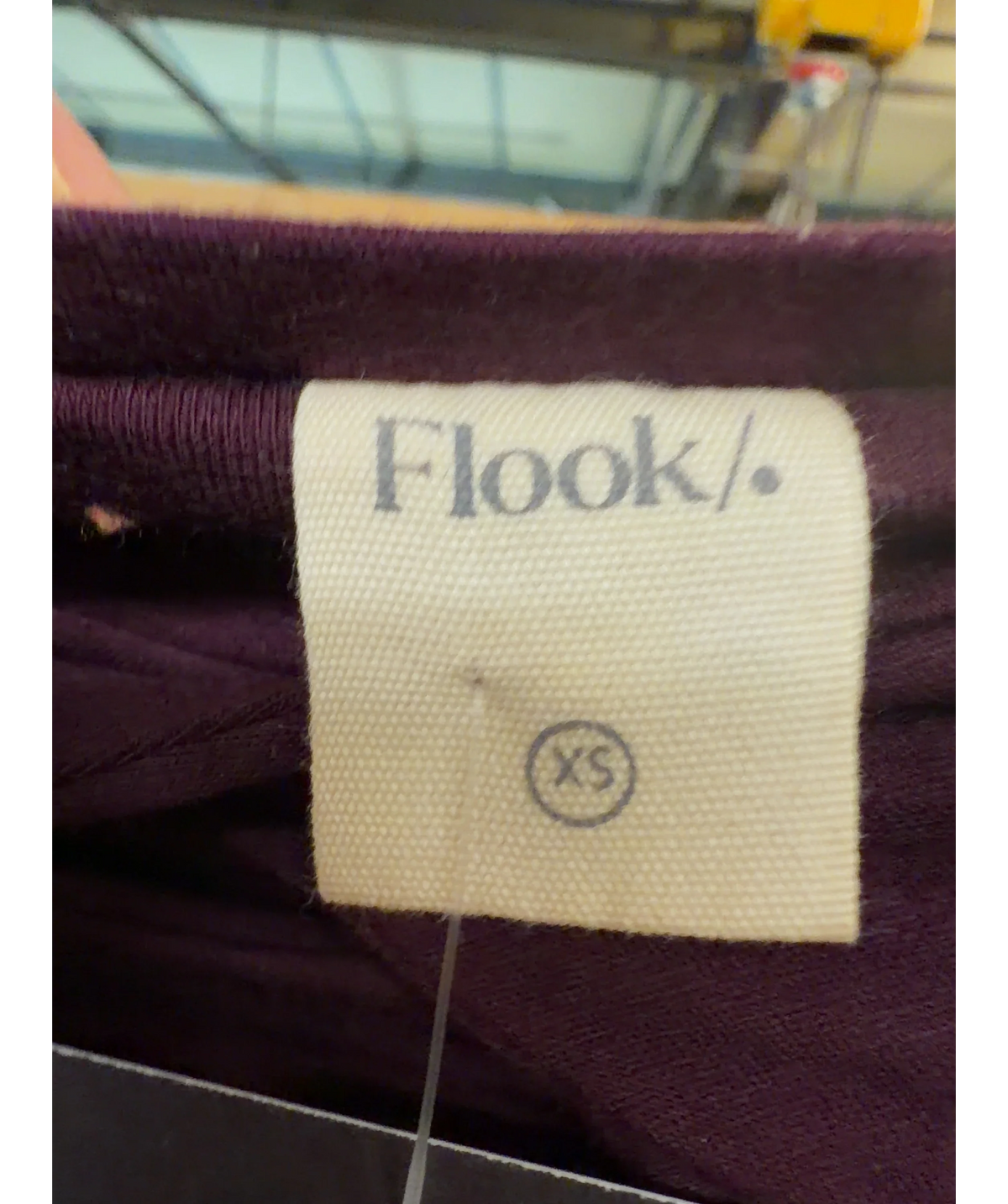 Flook plum Colour, size UK XS — care label