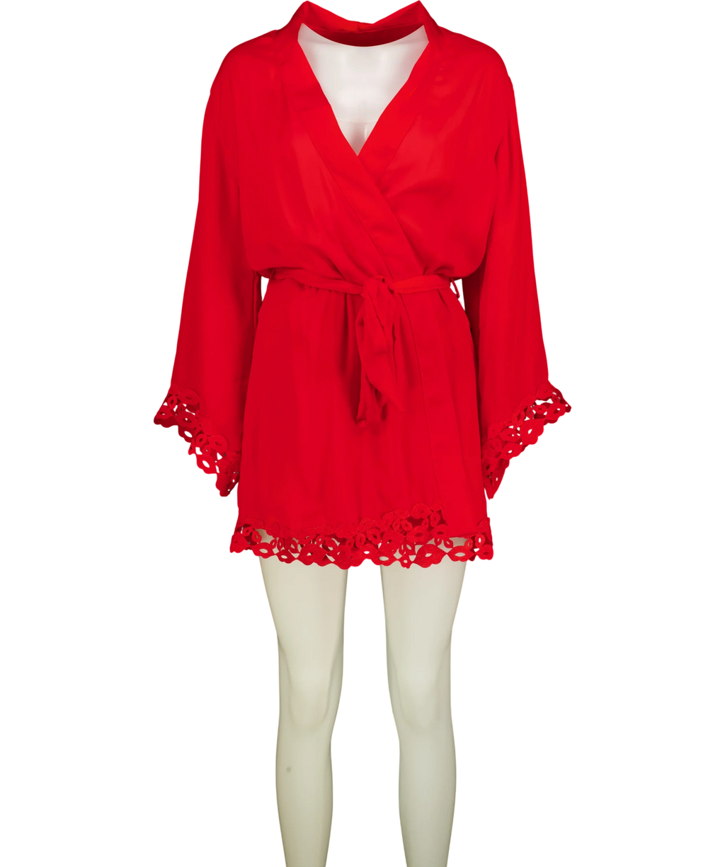 Bluebella Red Marian Kimono, size UK S — front
