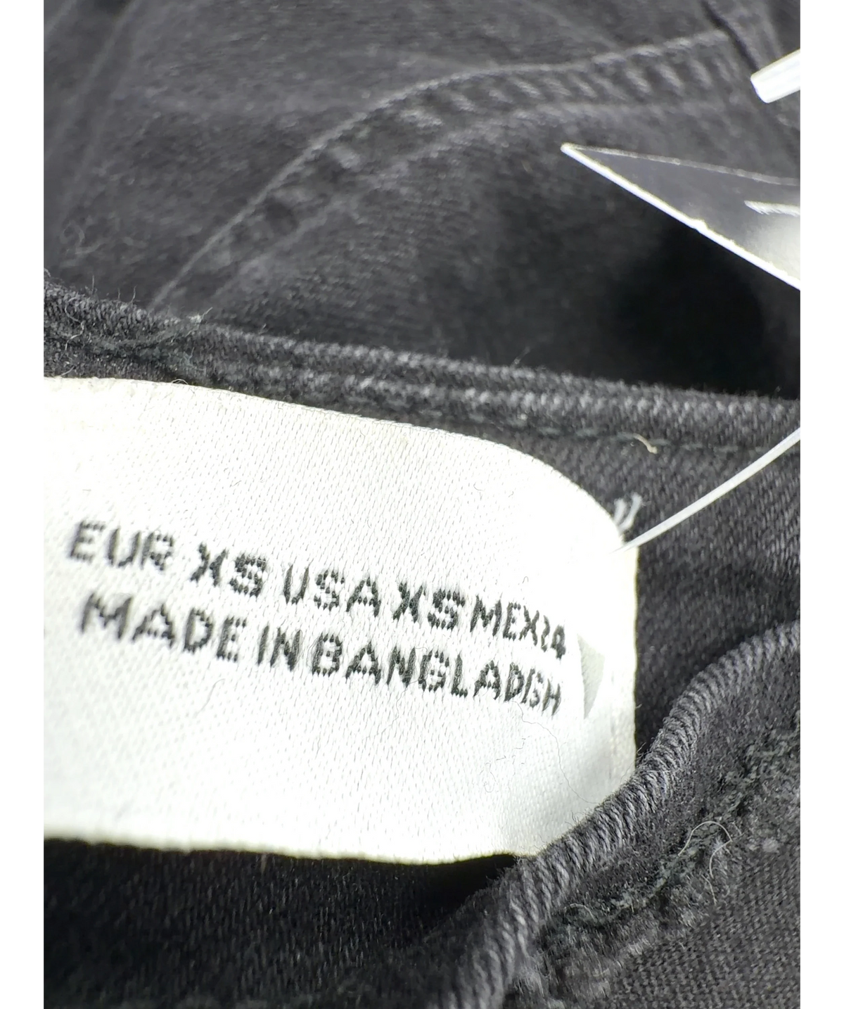 ZARA Black Colour, size UK XS — care label