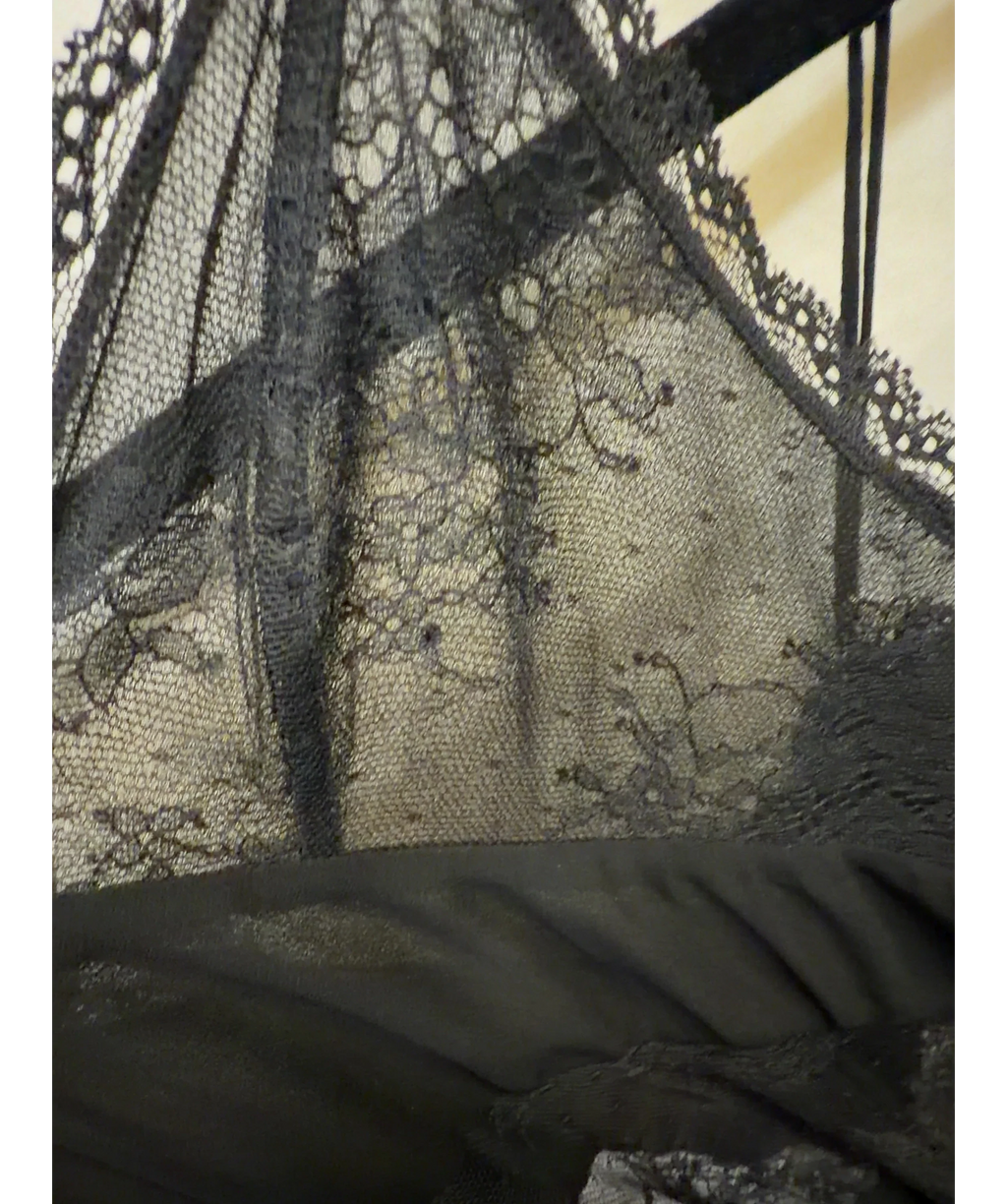 Rat & Boa Black Venezia Lace Slip Dress, size UK XS — label