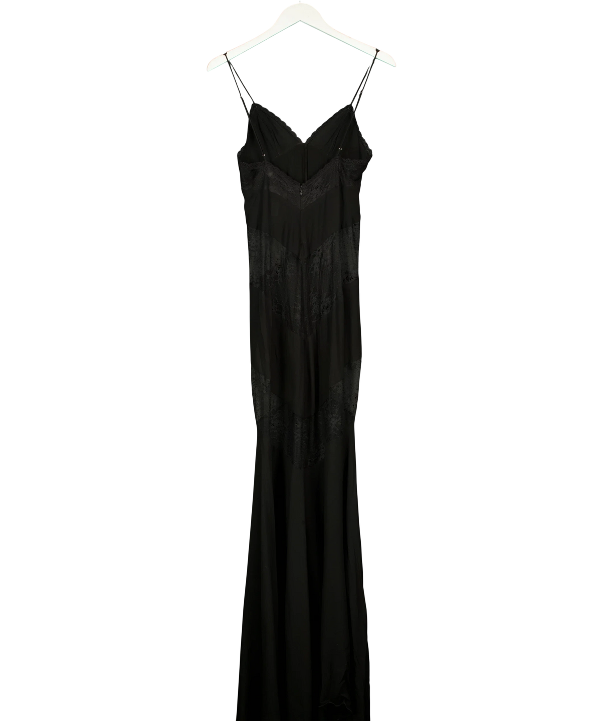 Rat & Boa Black Venezia Lace Slip Dress, size UK XS — back