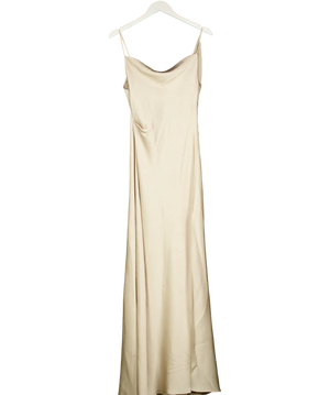 Kaoa Beige Cowl Slip Dress UK XS