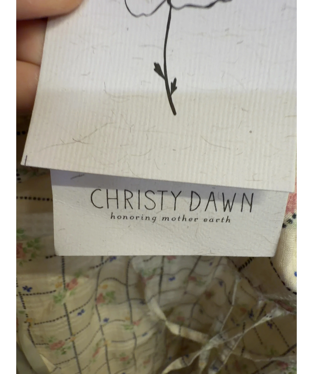 Christy Dawn Cream The Dessa Dress, size UK S — detail