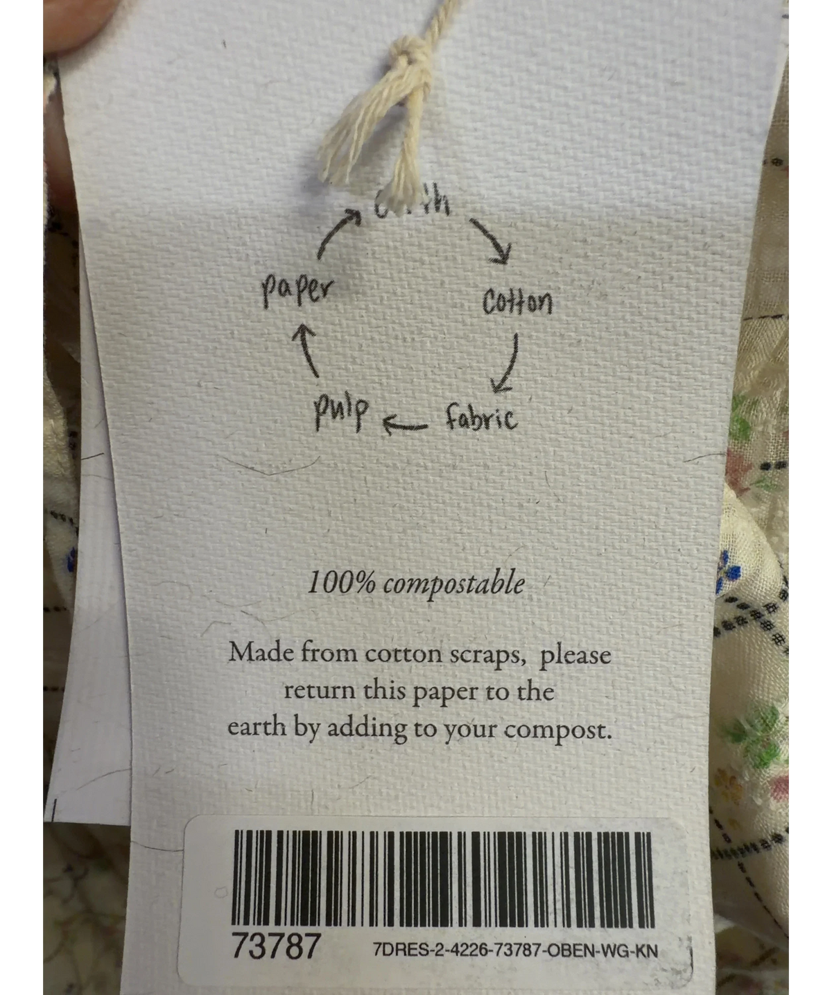 Christy Dawn Cream The Dessa Dress, size UK S — label