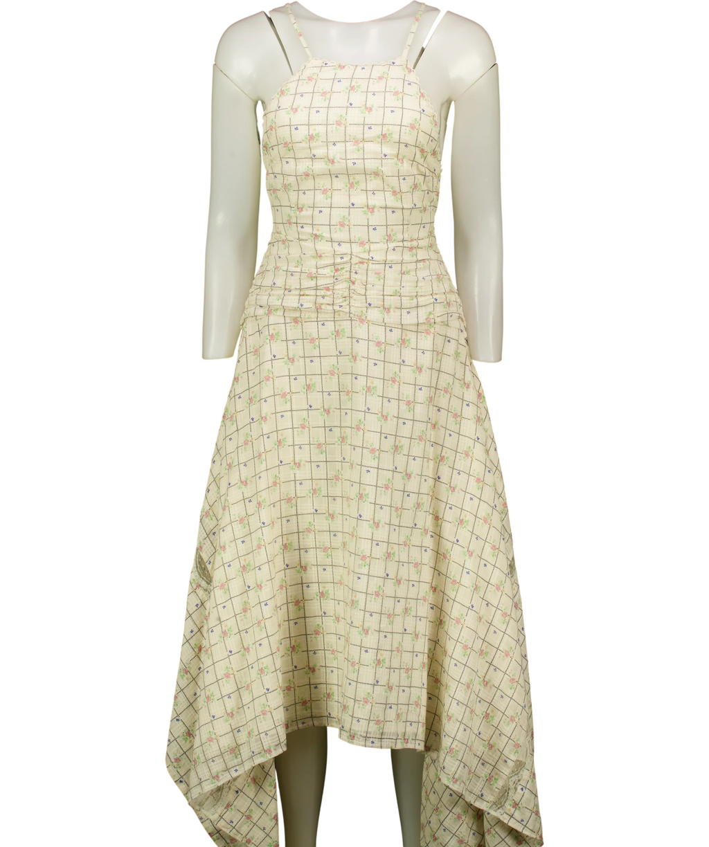Christy Dawn Cream The Dessa Dress, size UK S — front