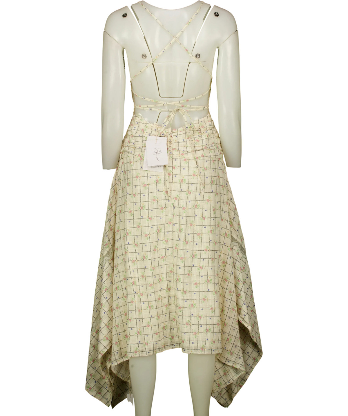 Christy Dawn Cream The Dessa Dress, size UK S — back
