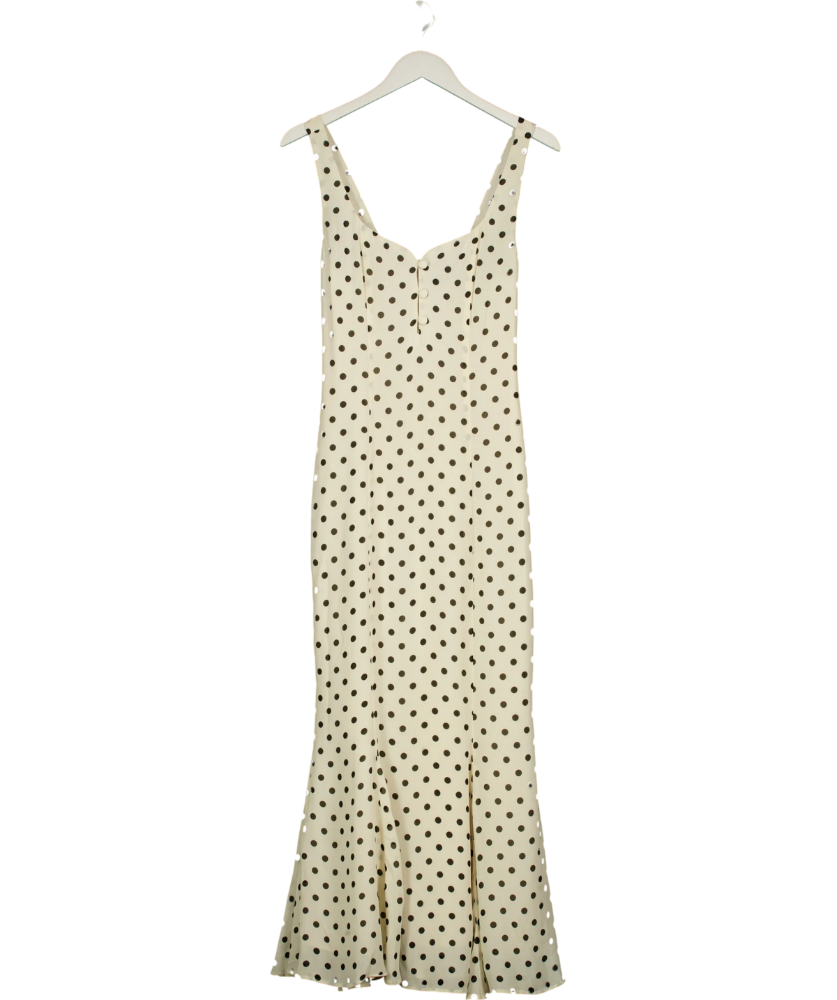 Reformation Cream Laine Dress, size UK 6 — front