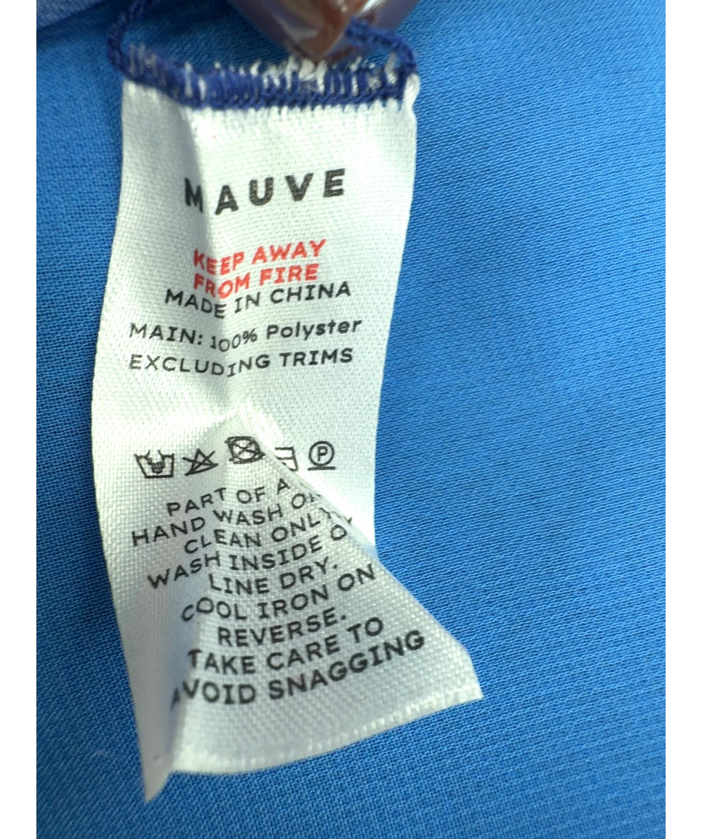 Mauve London Blue Colour, size UK M — label