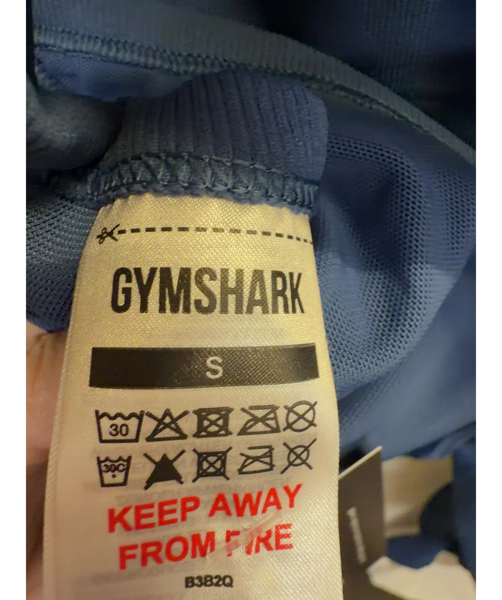 GYMSHARK Blue Colour, size UK S — detail
