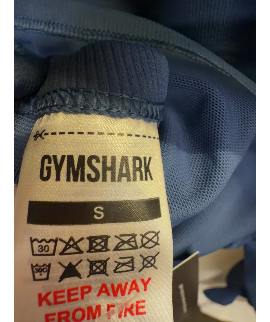 GYMSHARK Blue Colour, size UK S — care label