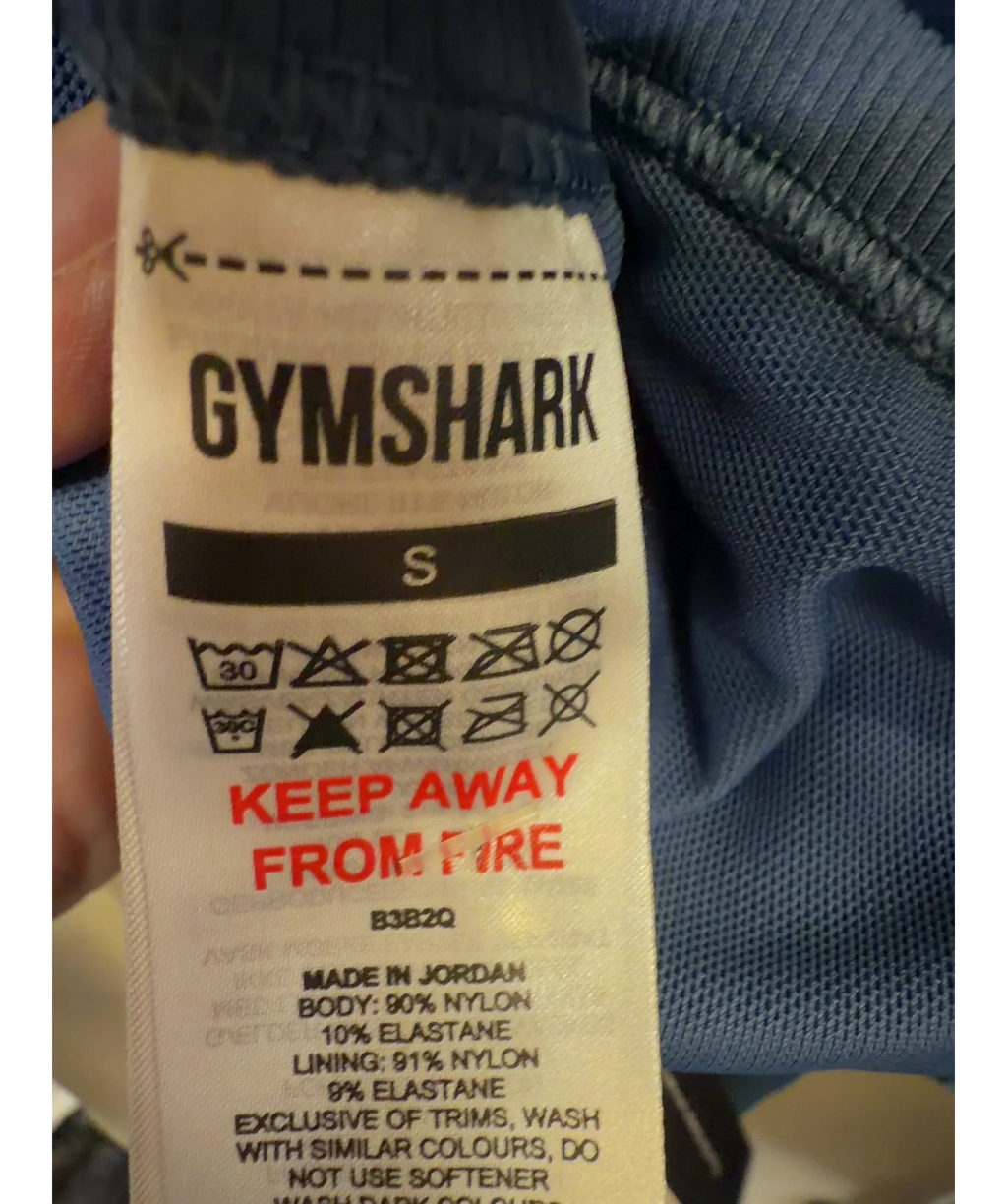 GYMSHARK Blue Colour, size UK S — fabric detail