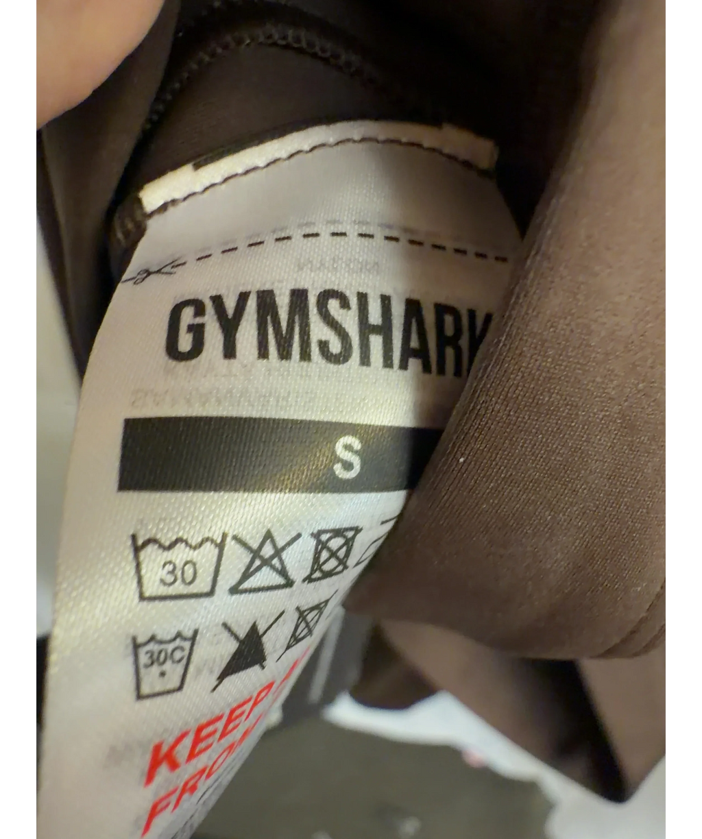 GYMSHARK Brown Colour, size UK S — fabric detail
