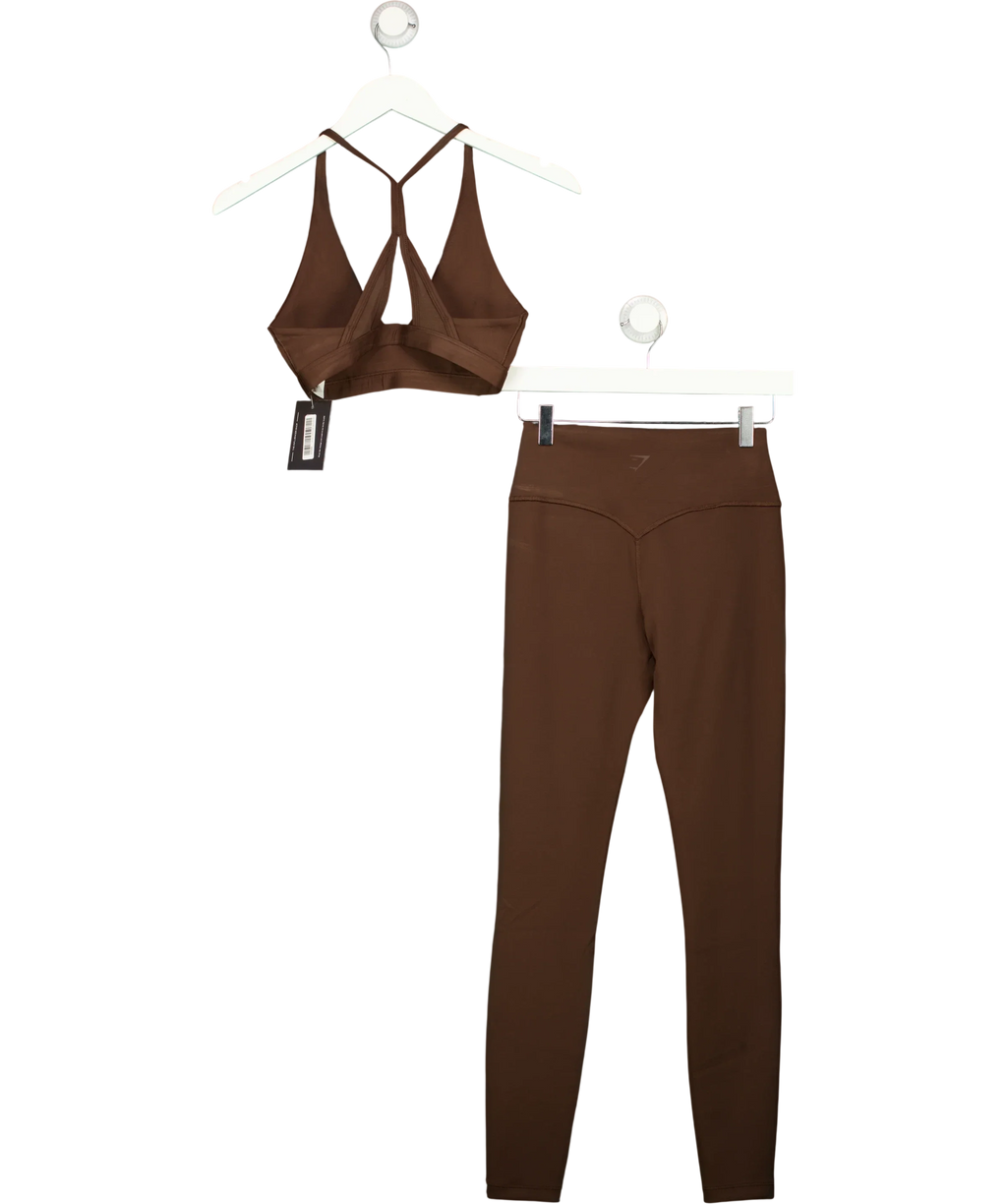 GYMSHARK Brown Colour, size UK S — back