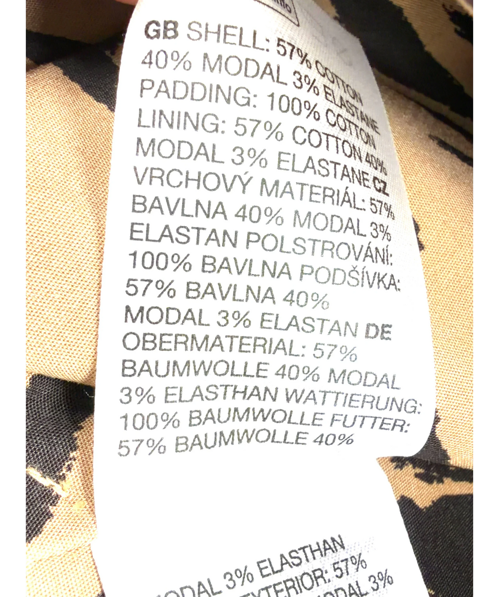 & OTHER STORIES Beige draped asymmetric / corset-style bustier top, size UK 14 — label