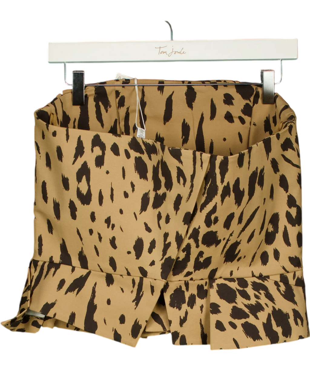 & OTHER STORIES Beige draped asymmetric / corset-style bustier top, size UK 14 — back