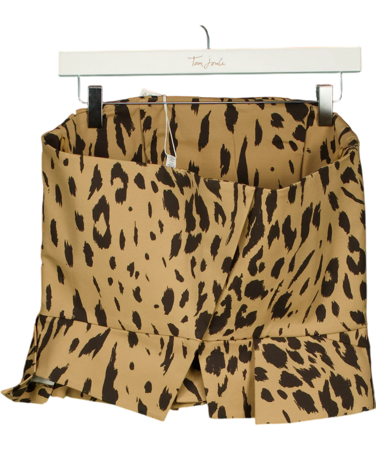 & OTHER STORIES Beige draped asymmetric / corset-style bustier top, size UK 14 — back