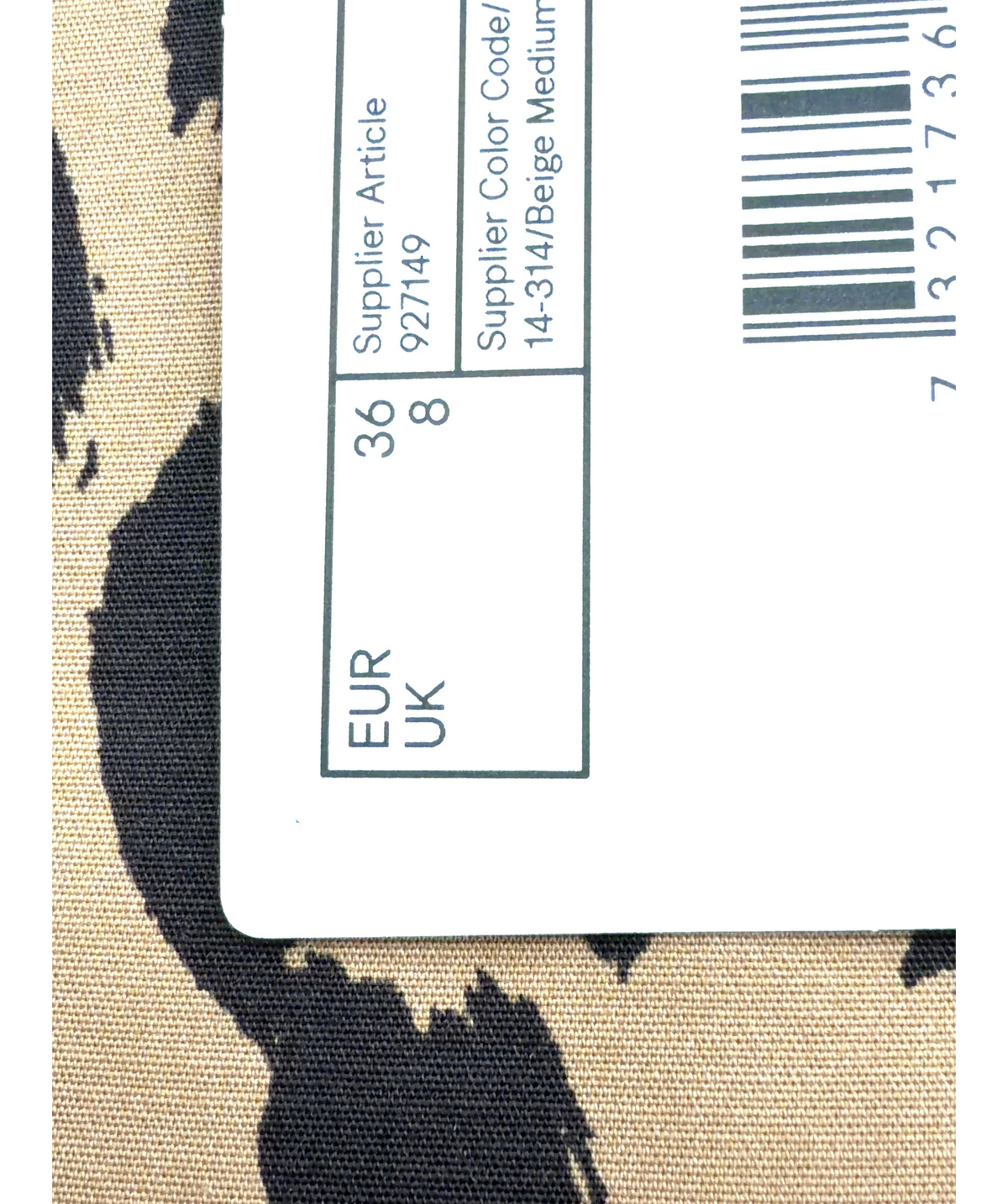 & OTHER STORIES Beige Los Angeles Atelier Draped Animal Print Crop Top, size UK 8 — care label