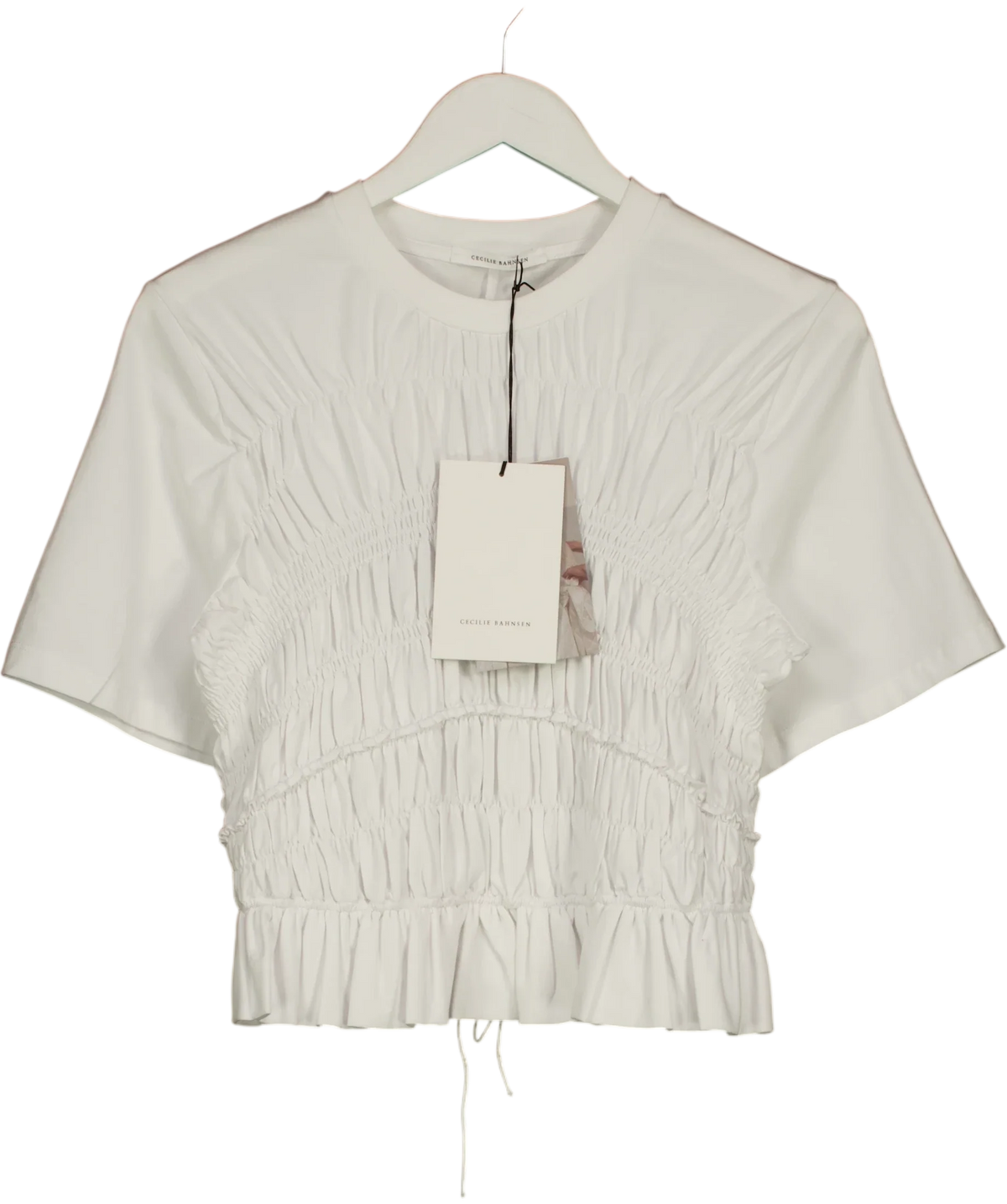 Cecilie Bahnsen White OASIS TOP, size UK M — front