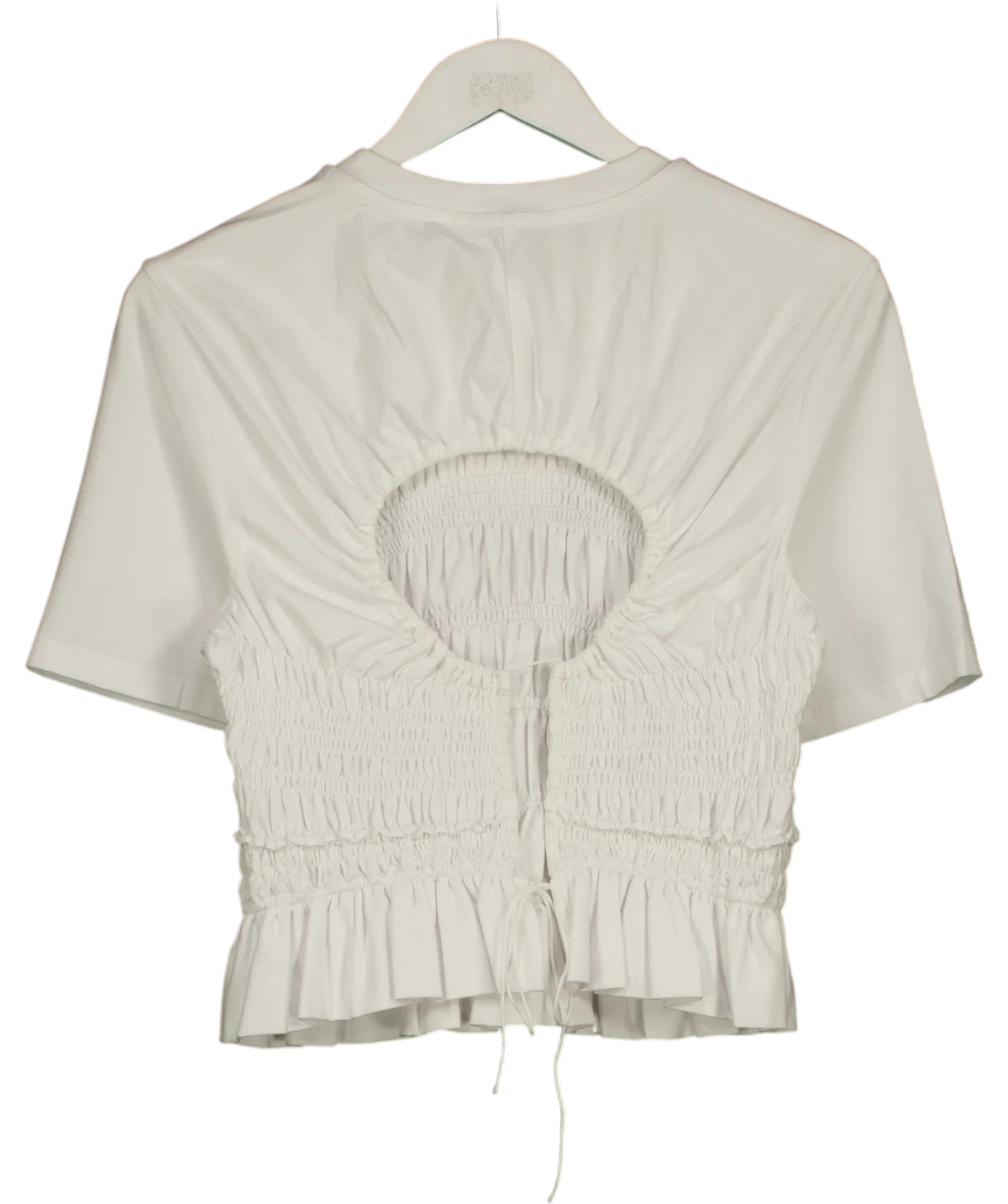 Cecilie Bahnsen White OASIS TOP, size UK M — back