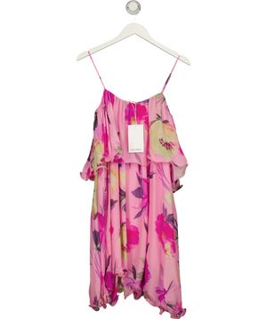& Other Stories Pink Floral Mini Dress UK 6