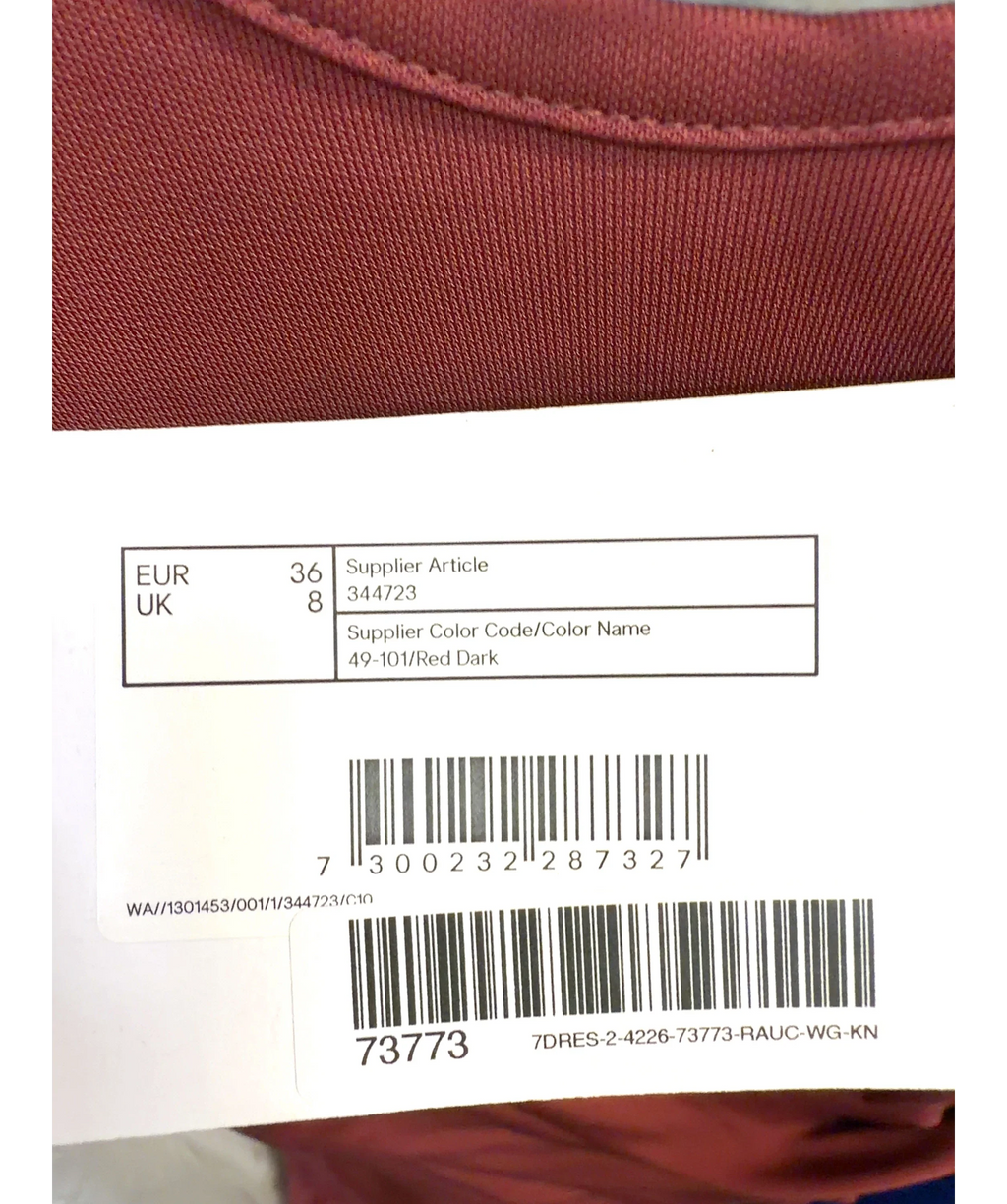 & OTHER STORIES dark red Colour, size UK 8 — label