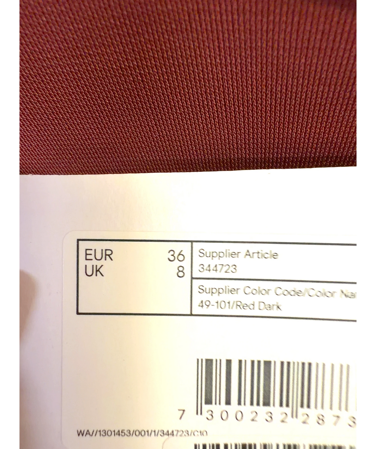 & OTHER STORIES dark red Colour, size UK 8 — care label
