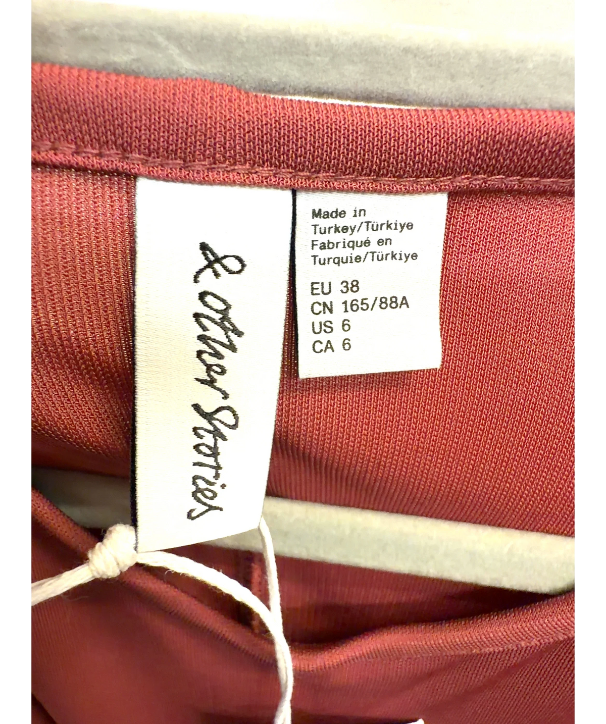 & OTHER STORIES Red Colour, size UK 10 — care label