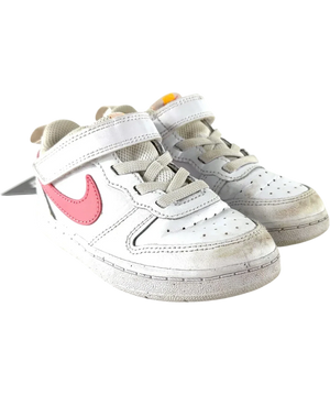 Nike Court Borough Low 2 White And Pink Trainers UK 8.5