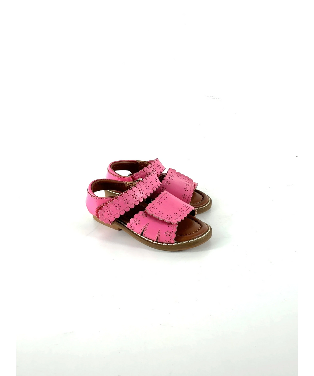 JoJo Maman Bébé Pink Pink Pretty Leather Sandals, size UK 4 EU 20 👼 — label
