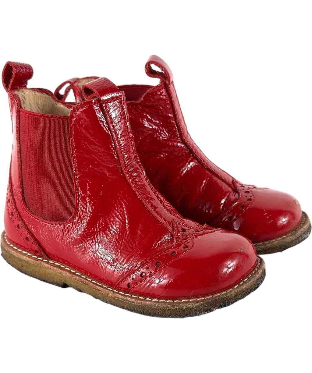 Angulus Red Colour, size UK 5.5 EU 22 👼 — fabric detail